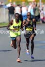 Mo Farah and Mike Kigen lead the mens 2014 BUPA Great North Run. Photo: David T. Hewitson/Sports for All Pics